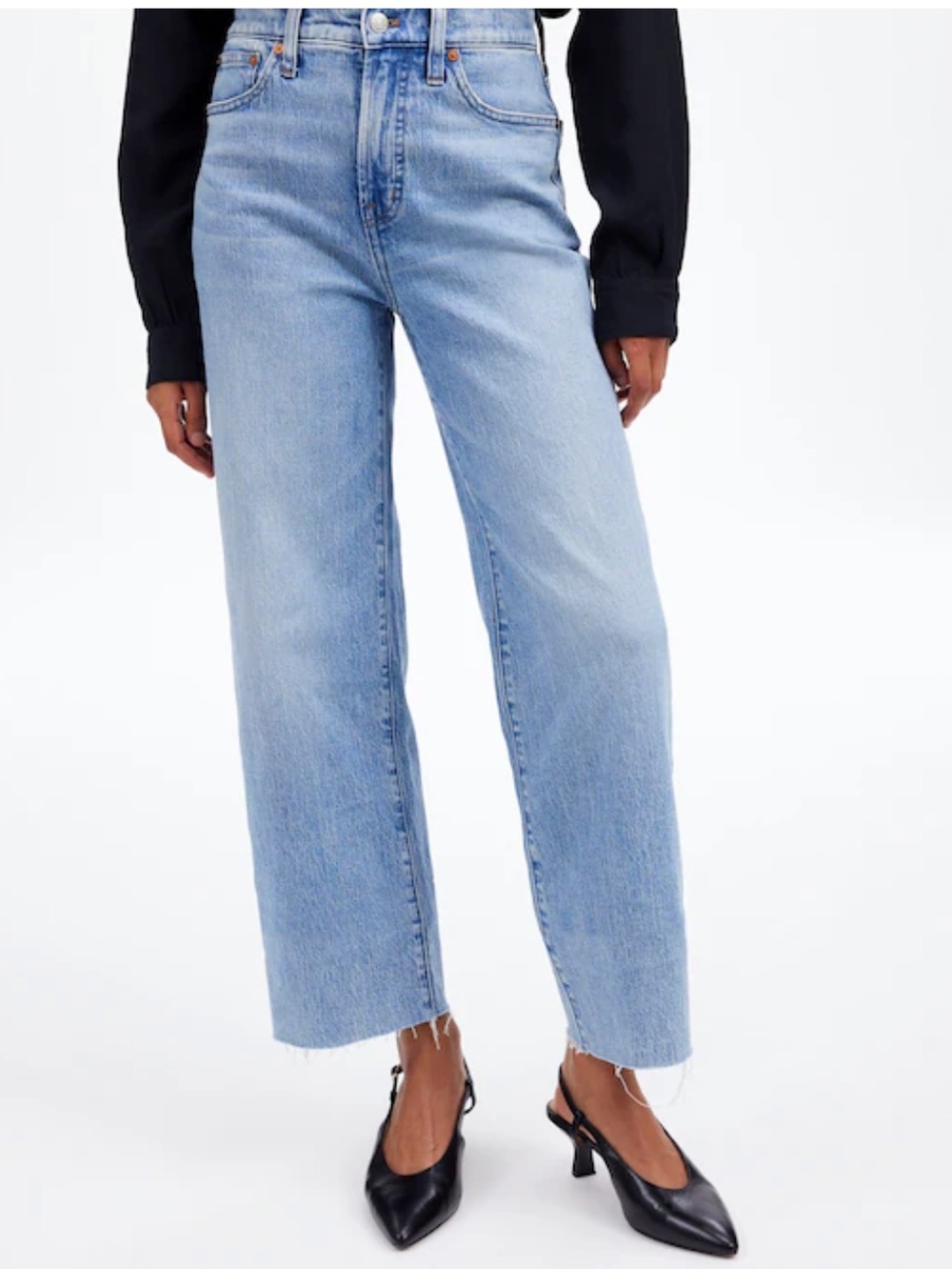 Madewell Perfect Vintage Wide-Leg Crop Jeans Size 24